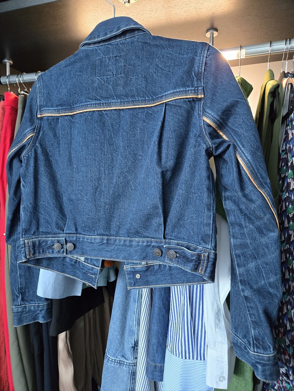 Banana Republic Dark Blue Denim Trucker Jacket - Picture 7 of 9